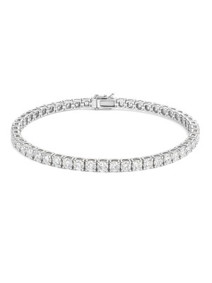 su yolu gümüş bileklik - 3 mm