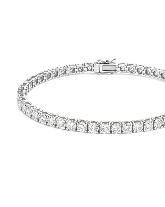 su yolu gümüş bileklik - 3 mm