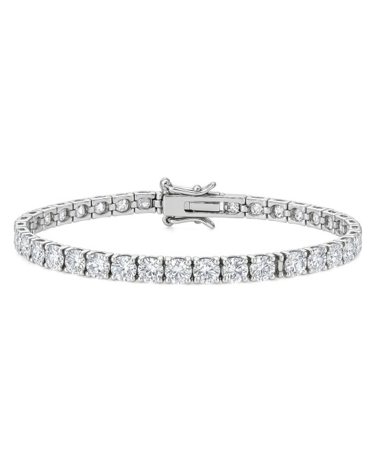 su yolu gümüş bileklik - 4 mm