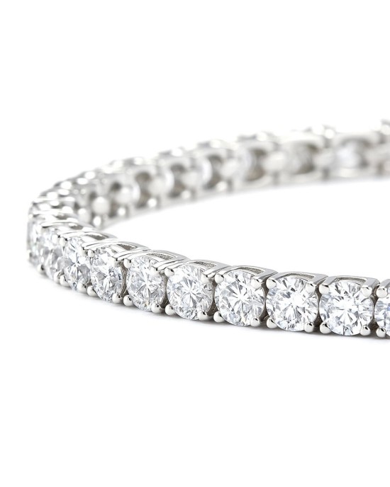 su yolu gümüş bileklik - 4 mm