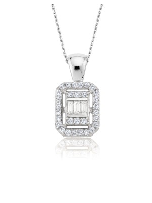 Donna - Gümüş Baget Tektaş Kolye