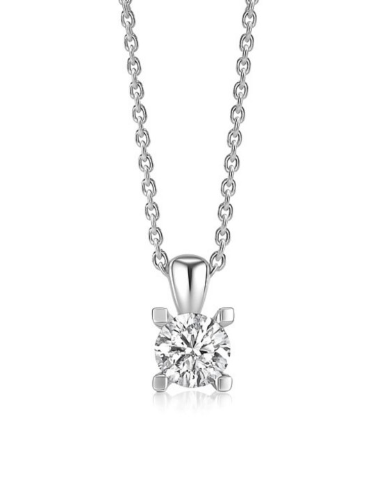 Bella - Gümüş Tektaş Takı Seti 