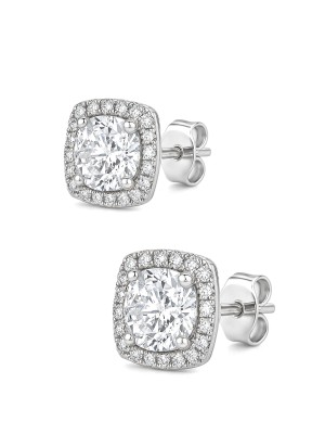 Elsa - Gümüş Tektaş Küpe 