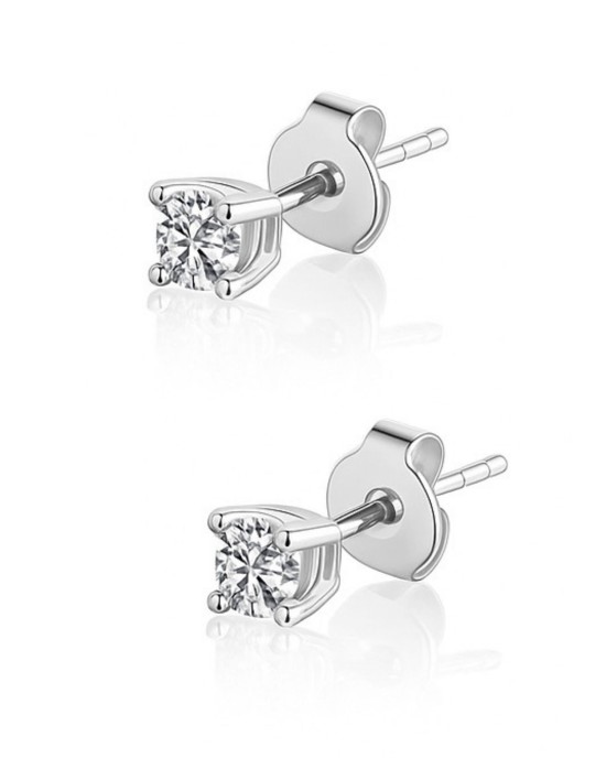 Diana - Gümüş Tektaş Küpe 