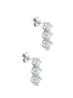 Tria - Gümüş Tria Küpe