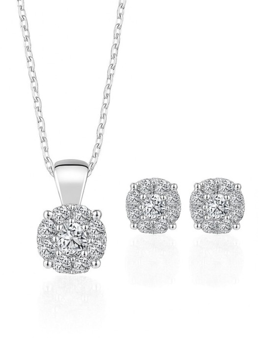 Lizzo - Gümüş Tektaş Takı Seti 