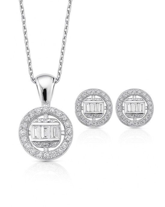 Palermo - Gümüş Tektaş Takı Seti 