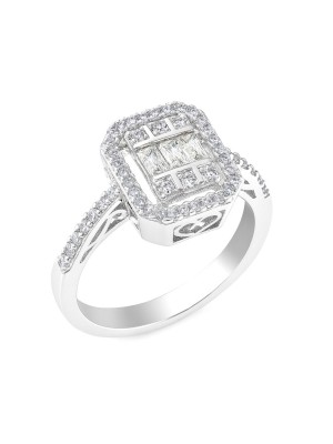 Este - Gümüş Baget Tektaş Yüzük